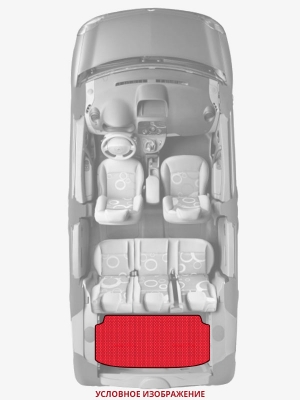 ЭВА коврики «Queen Lux» багажник для Chevrolet Aveo Sedan (1G)